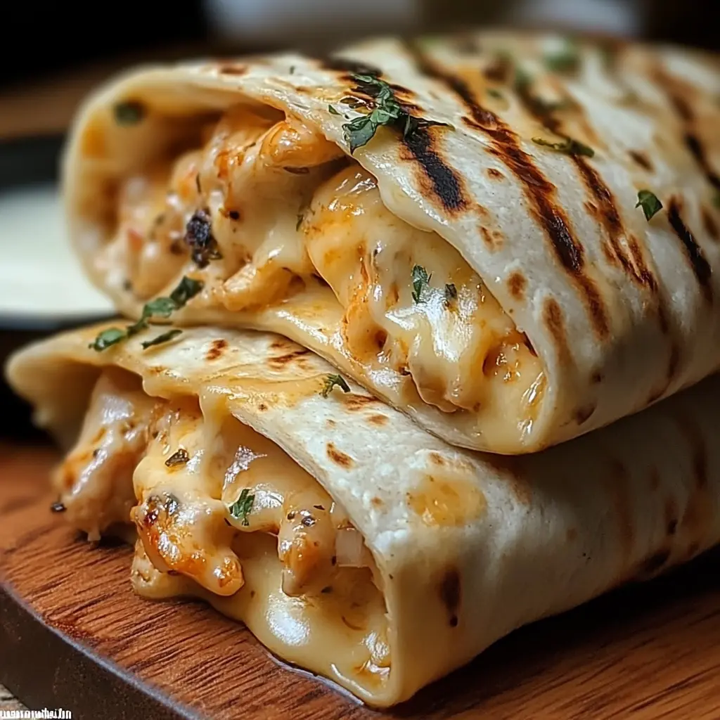 Best Cheesy Garlic Chicken Wraps: Easy & Delicious Meal