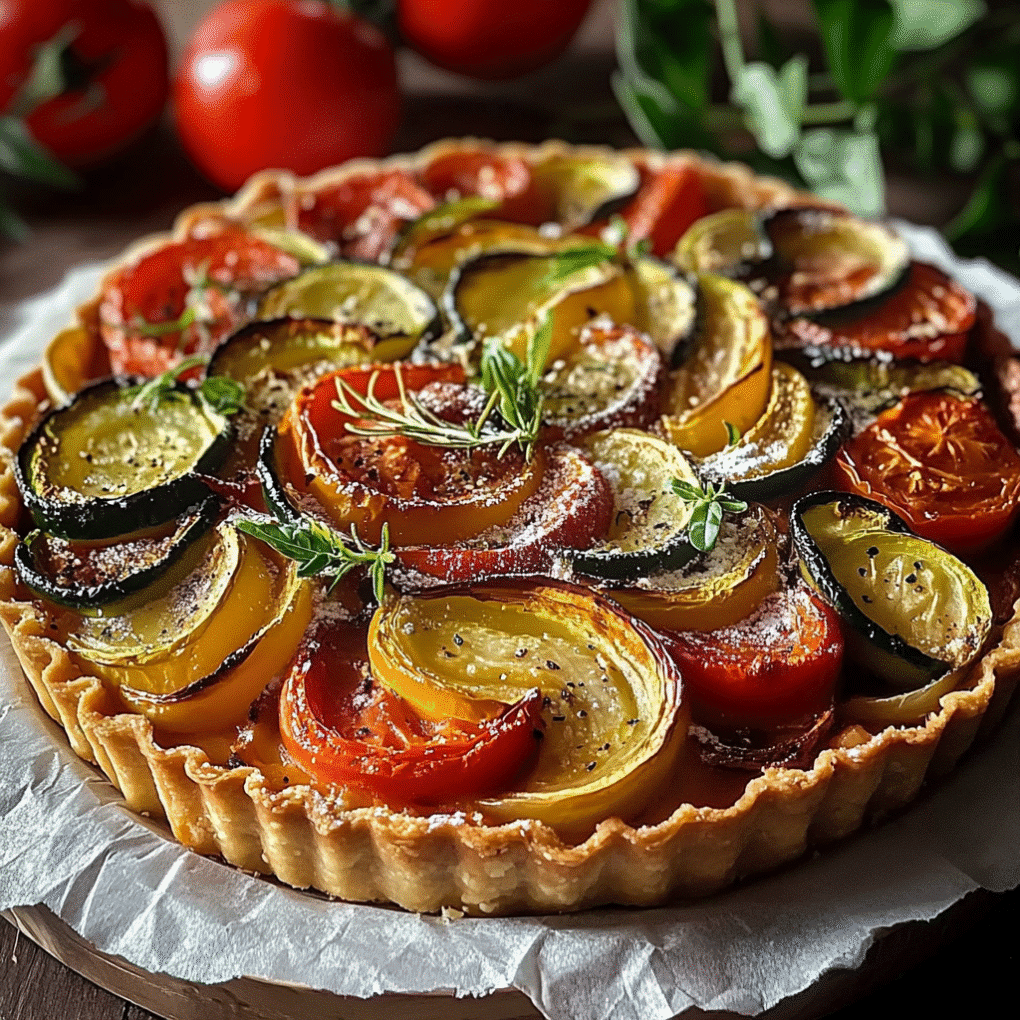 Save this Tarte Courgette Tomate recipe for later - homemade delicious Tarte Courgette Tomate recipe by chef Louisa Jannet