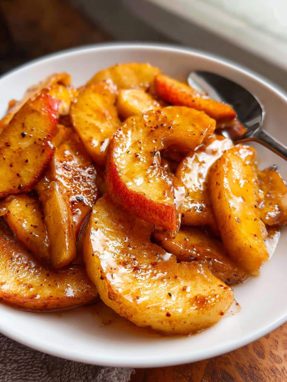 Irresistible Air Fryer Apples golden cinnamon cozy snack