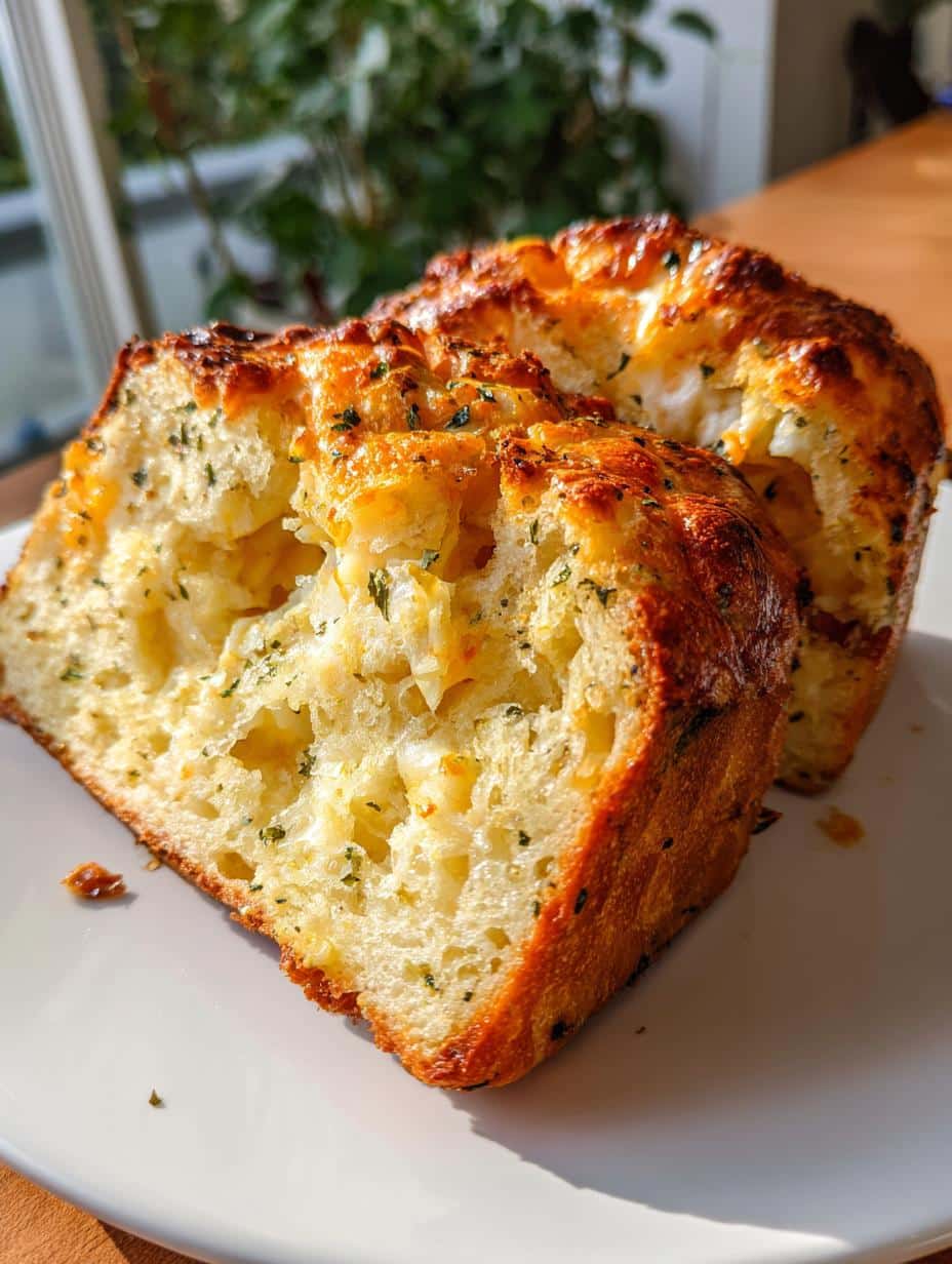 Irresistible Cheese Bread golden crust fresh from oven