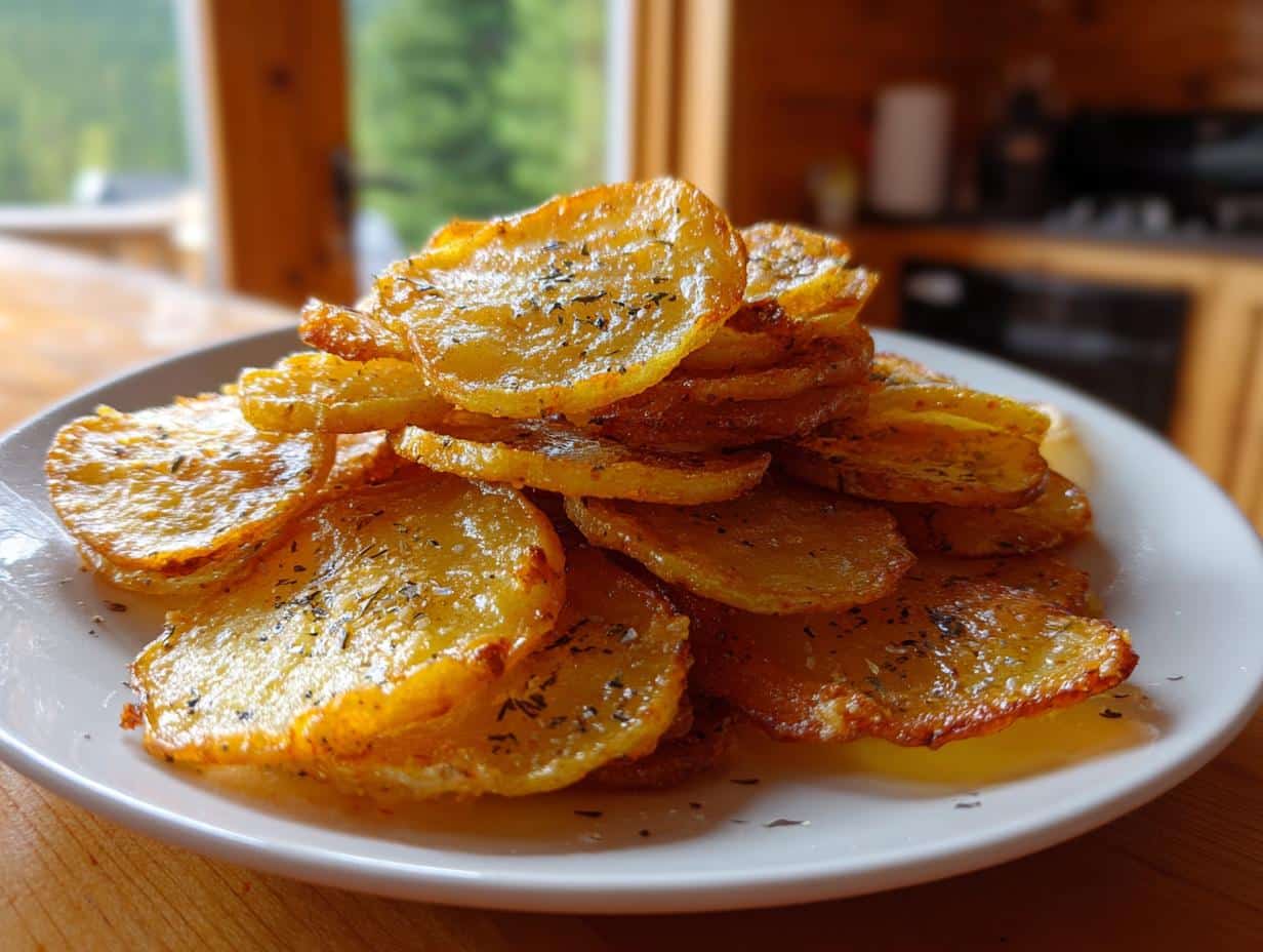 Crispy Air Fryer Sliced Potatoes