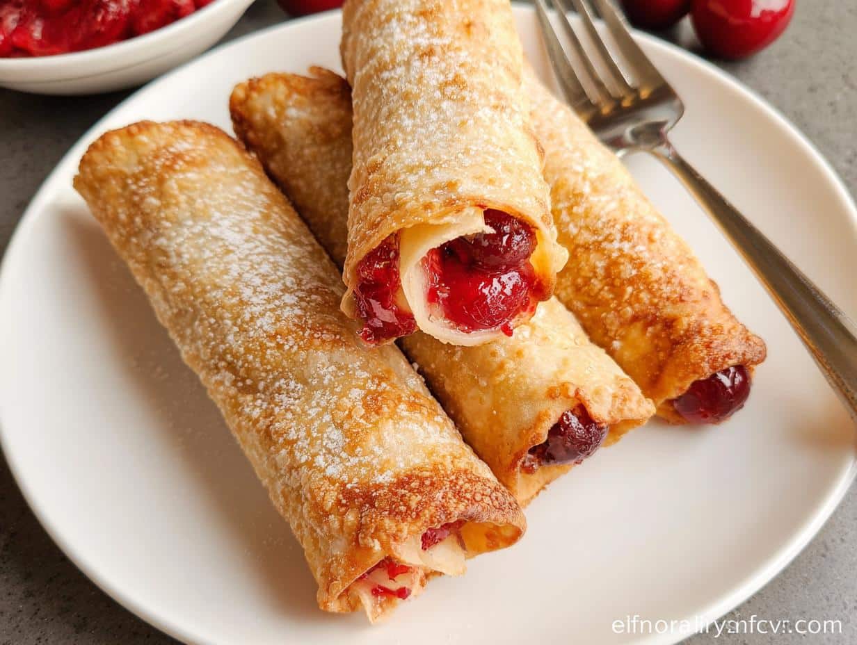 Air Fryer Cherry Pie Taquitos - detail 2