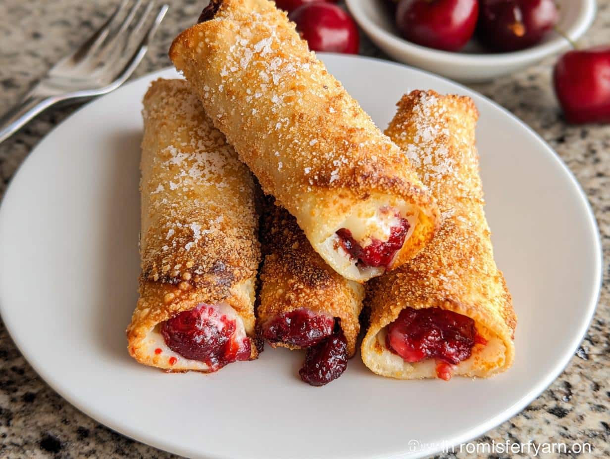 Air Fryer Cherry Pie Taquitos