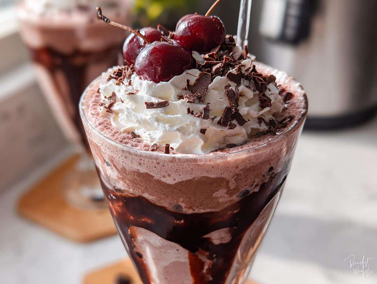 Black Forest Milkshake: 1 Decadent Treat - Black Forest Milkshake - additional detail