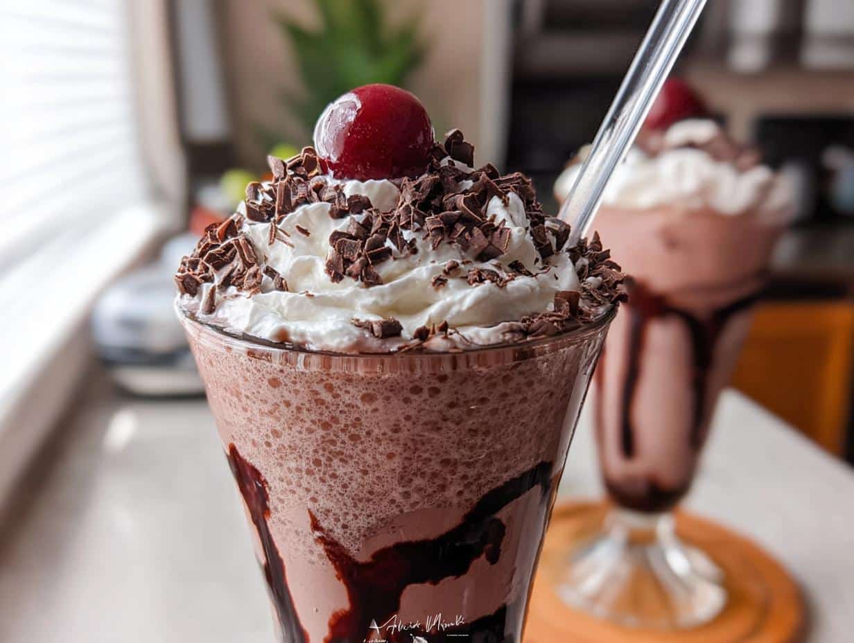Black Forest Milkshake: 1 Decadent Treat - Black Forest Milkshake - additional detail