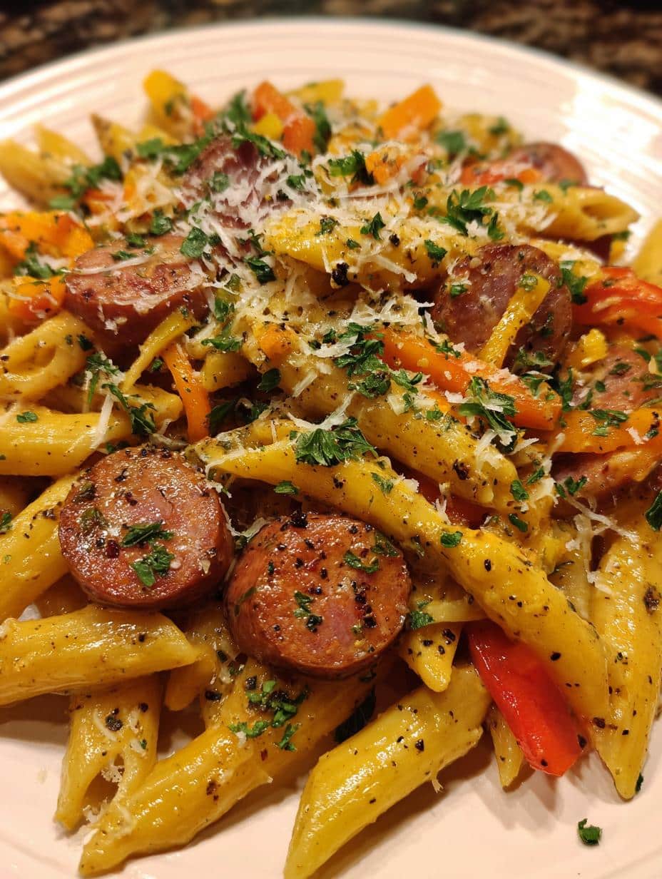 Cajun Sausage Pasta - detail 1