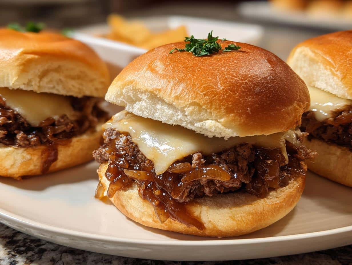 Caramelized Onion Swiss Beef