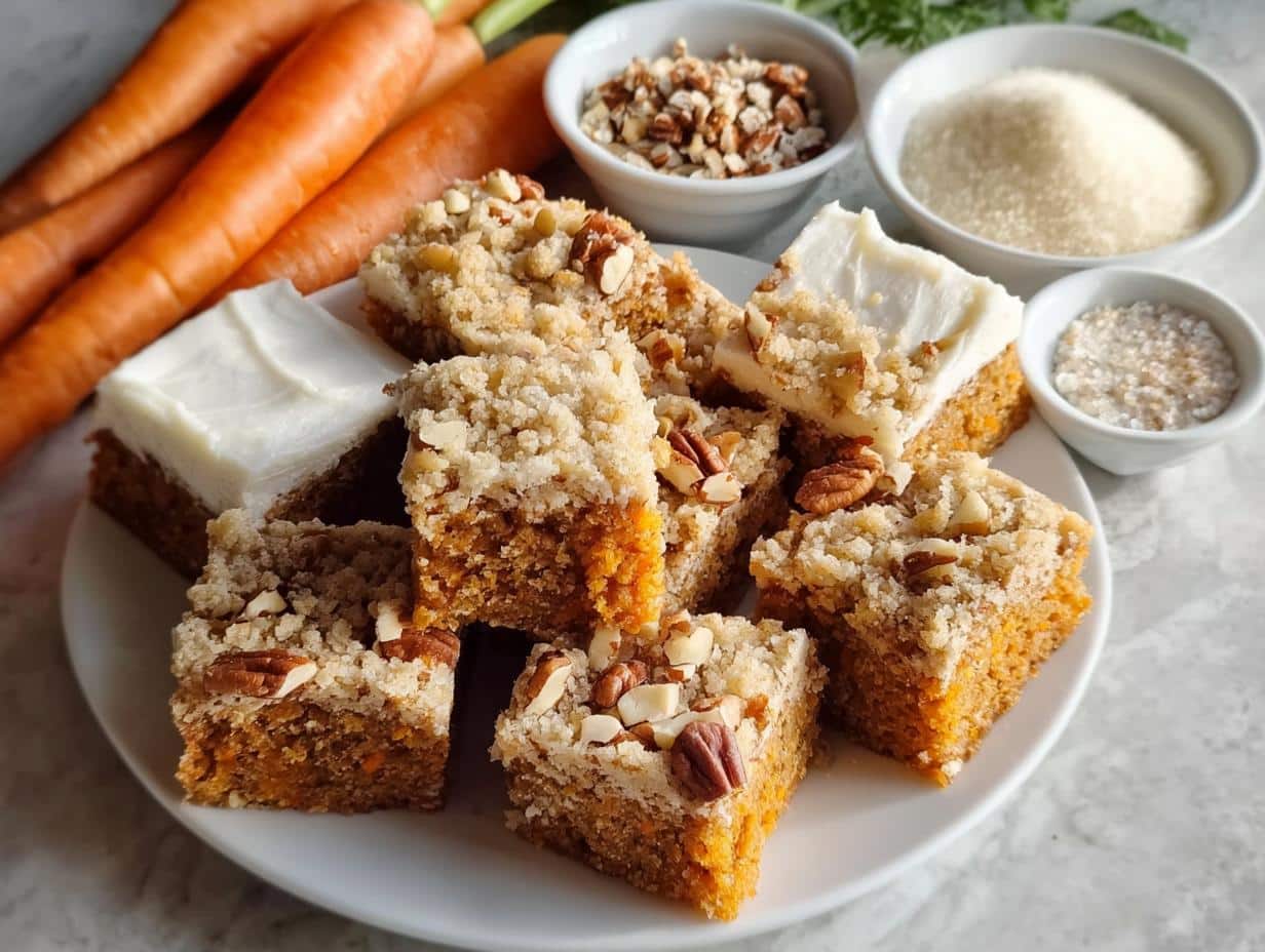 Carrot Cake Bars: 1 Easy Moist Recipe - Carrot Cake Bars - additional detail