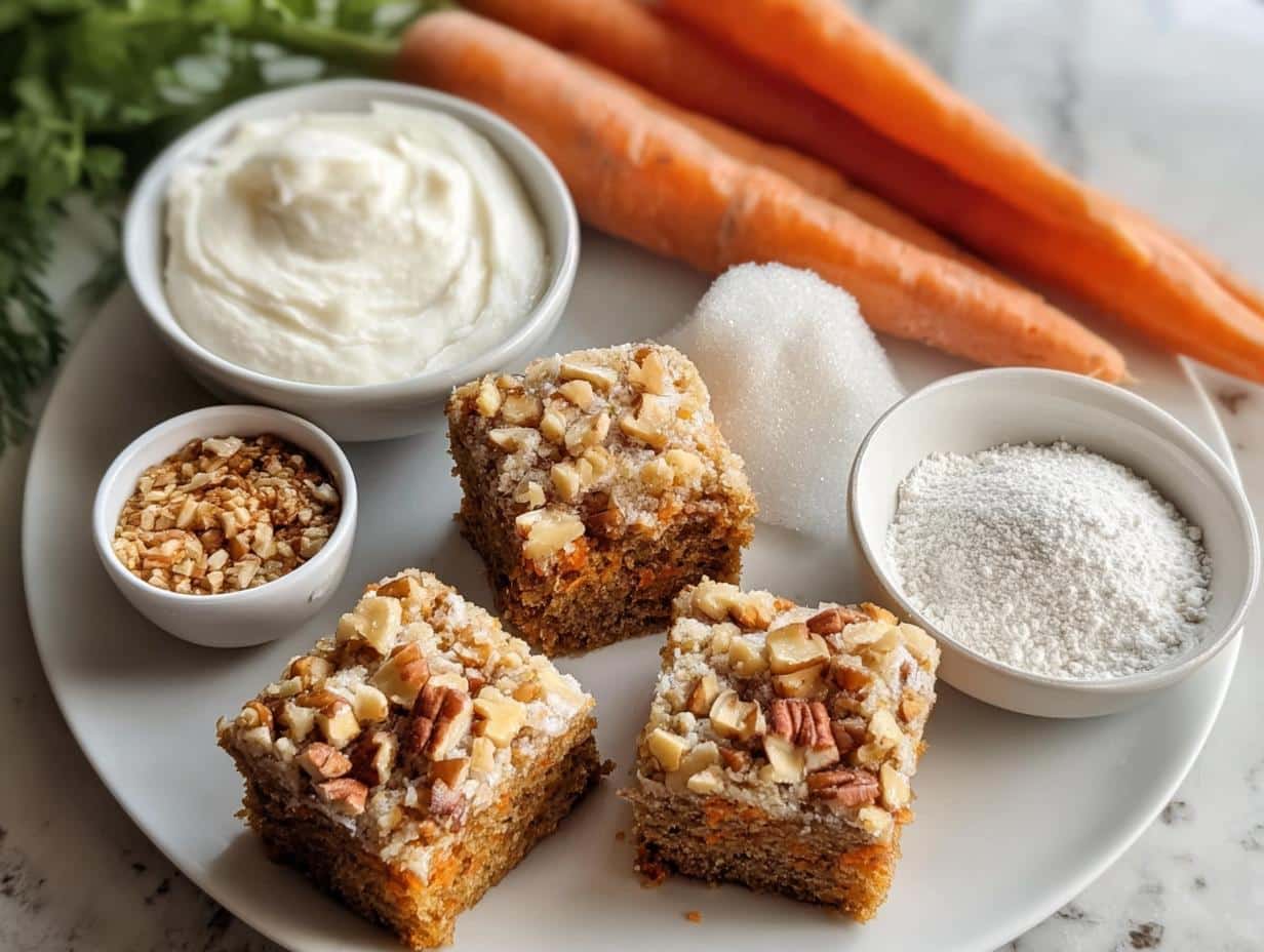 Carrot Cake Bars: 1 Easy Moist Recipe - Carrot Cake Bars - additional detail