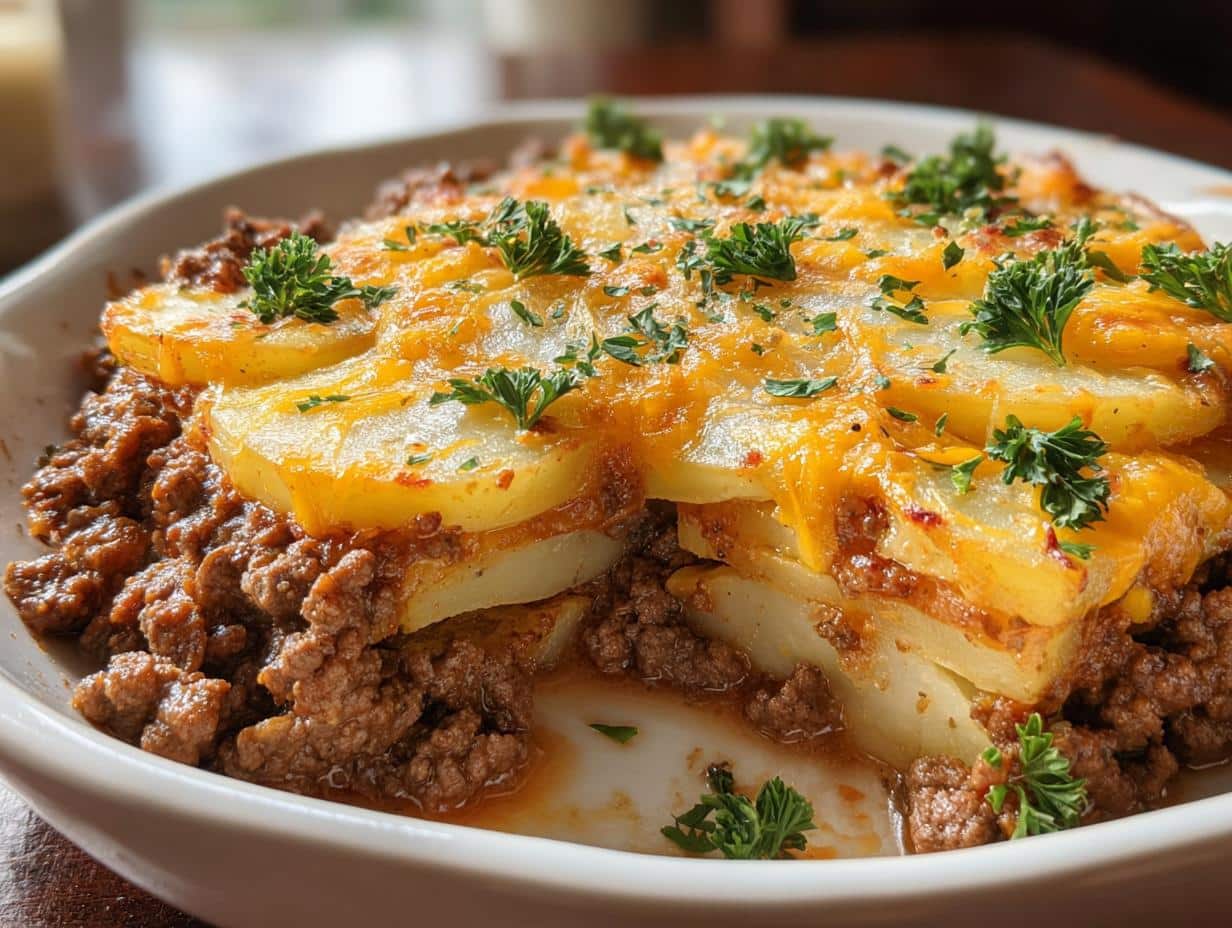 Hearty 30-Minute Cheesy Ground Beef Delight - Cheesy Ground Beef - main visual representation