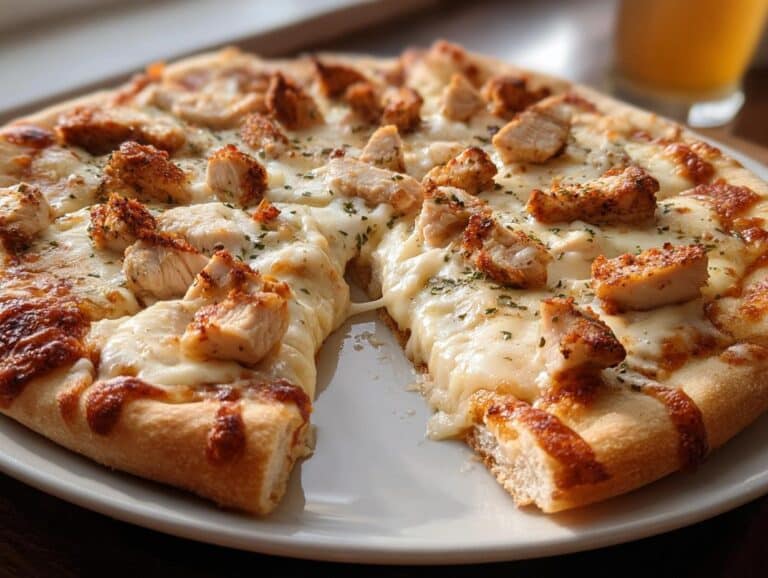 Chicken Alfredo Pizza