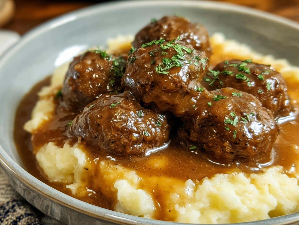 Cooker Salisbury Steak Meatballs - detail 1