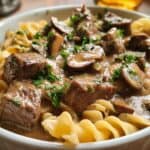 Quick Creamy Beef Stroganoff: 40 Min Flavor 6 Creamy Beef Stroganoff