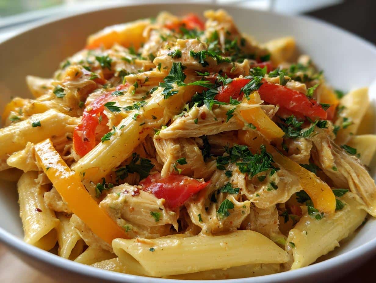 Crock Pot Creamy Cajun Chicken Pasta