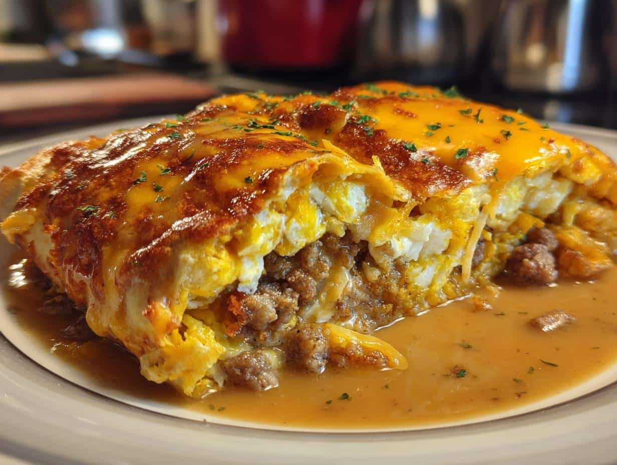 Enchiladas with Sausage Gravy