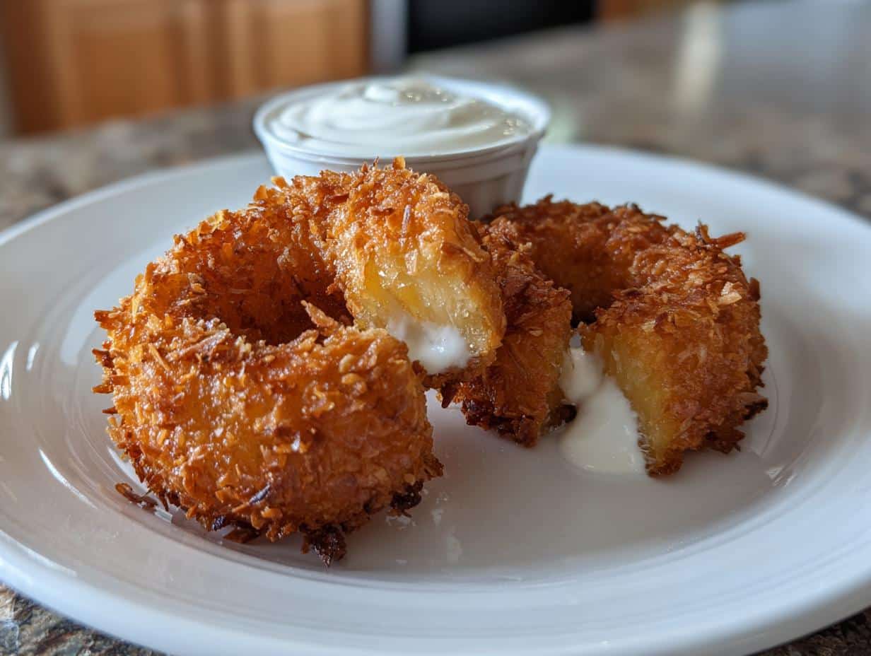 Fried Pineapple Rings