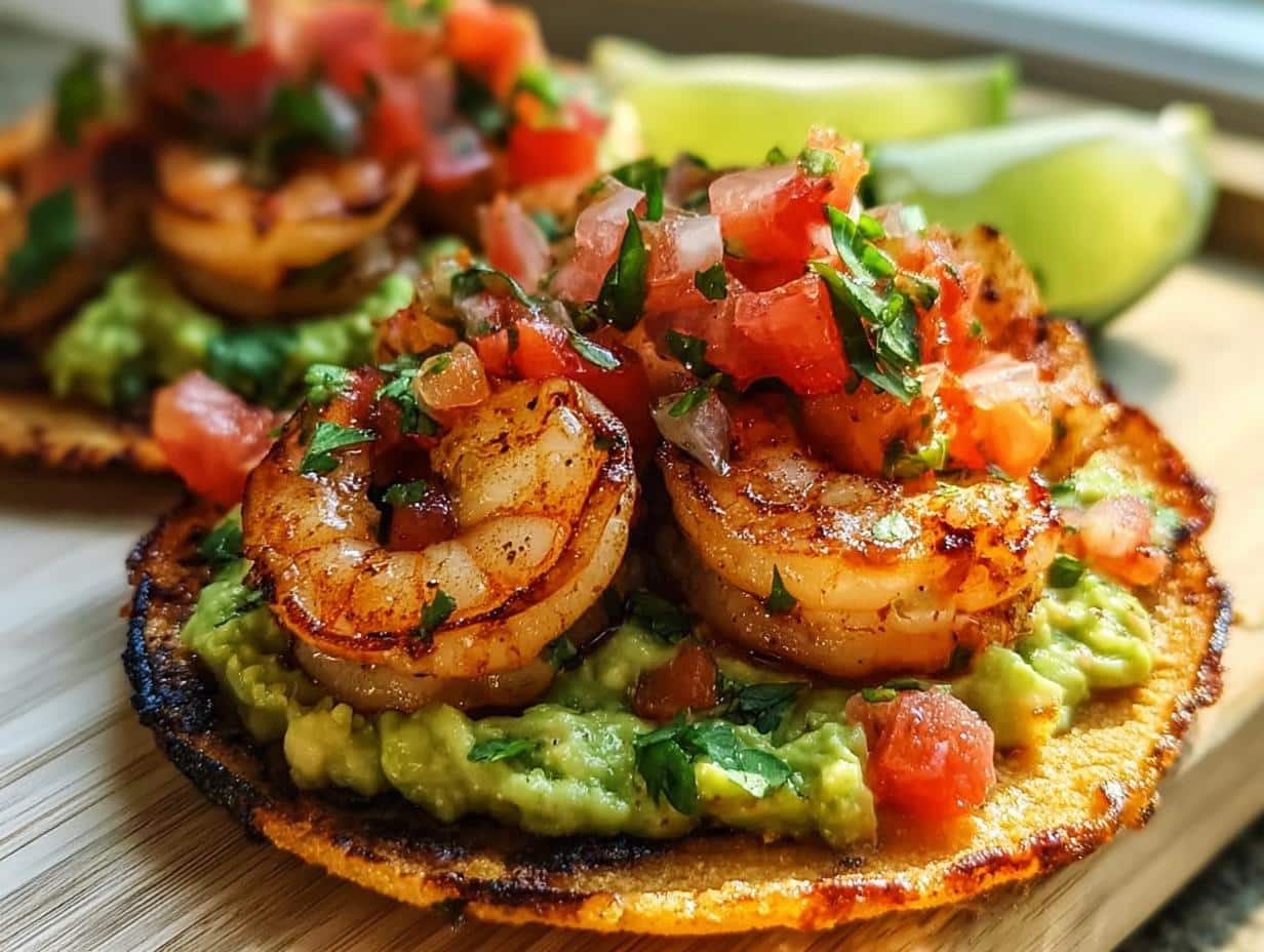 Grilled Shrimp Tostadas - detail 2