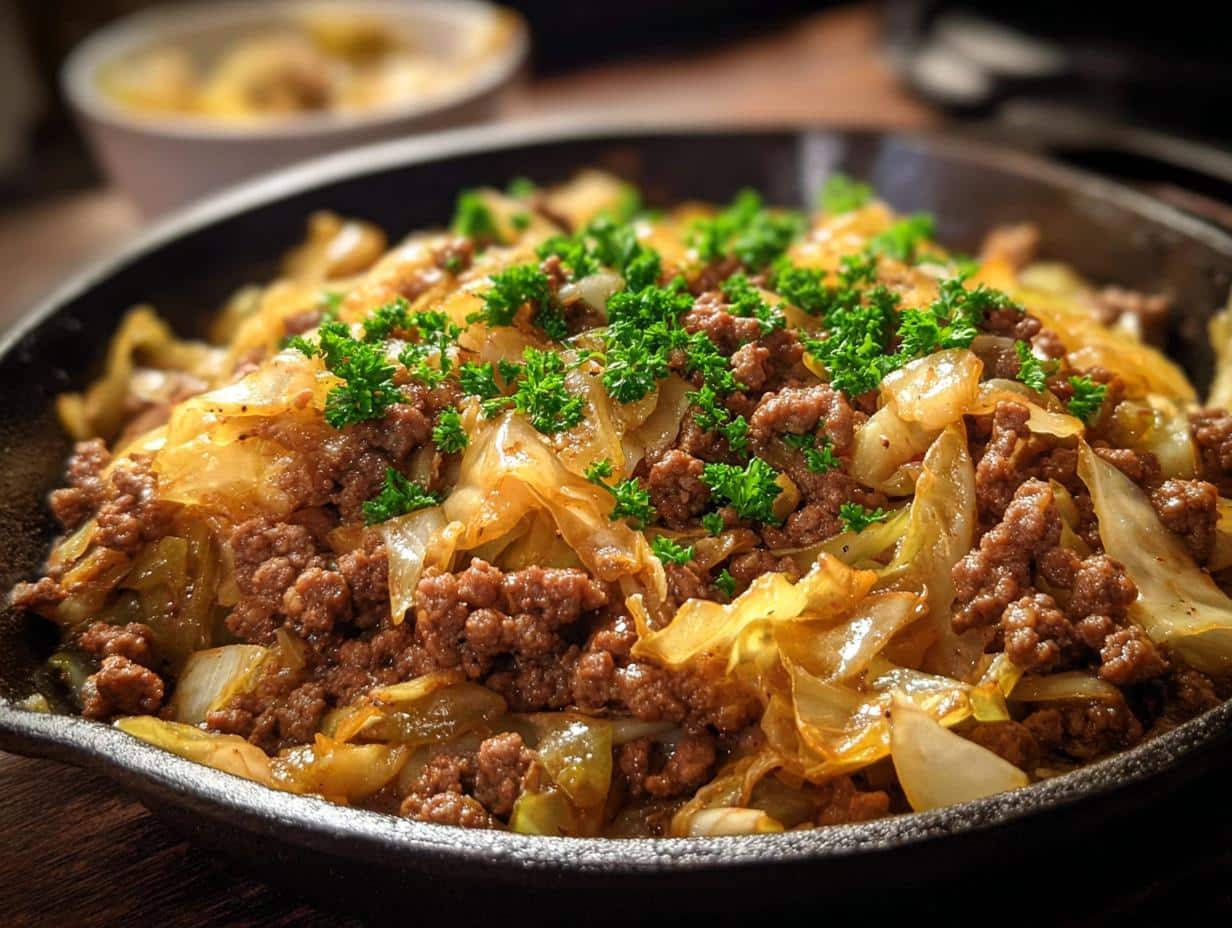 Ground Beef Cabbage Skillet