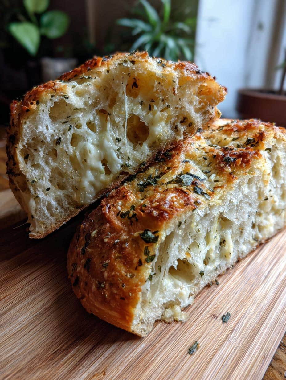 Italian Herbs and Cheese Bread - detail 1
