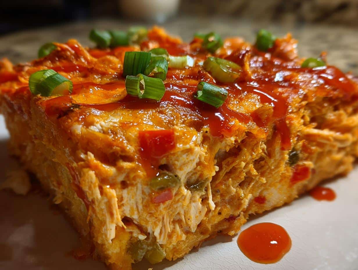 Jalapeño Buffalo Chicken Casserole