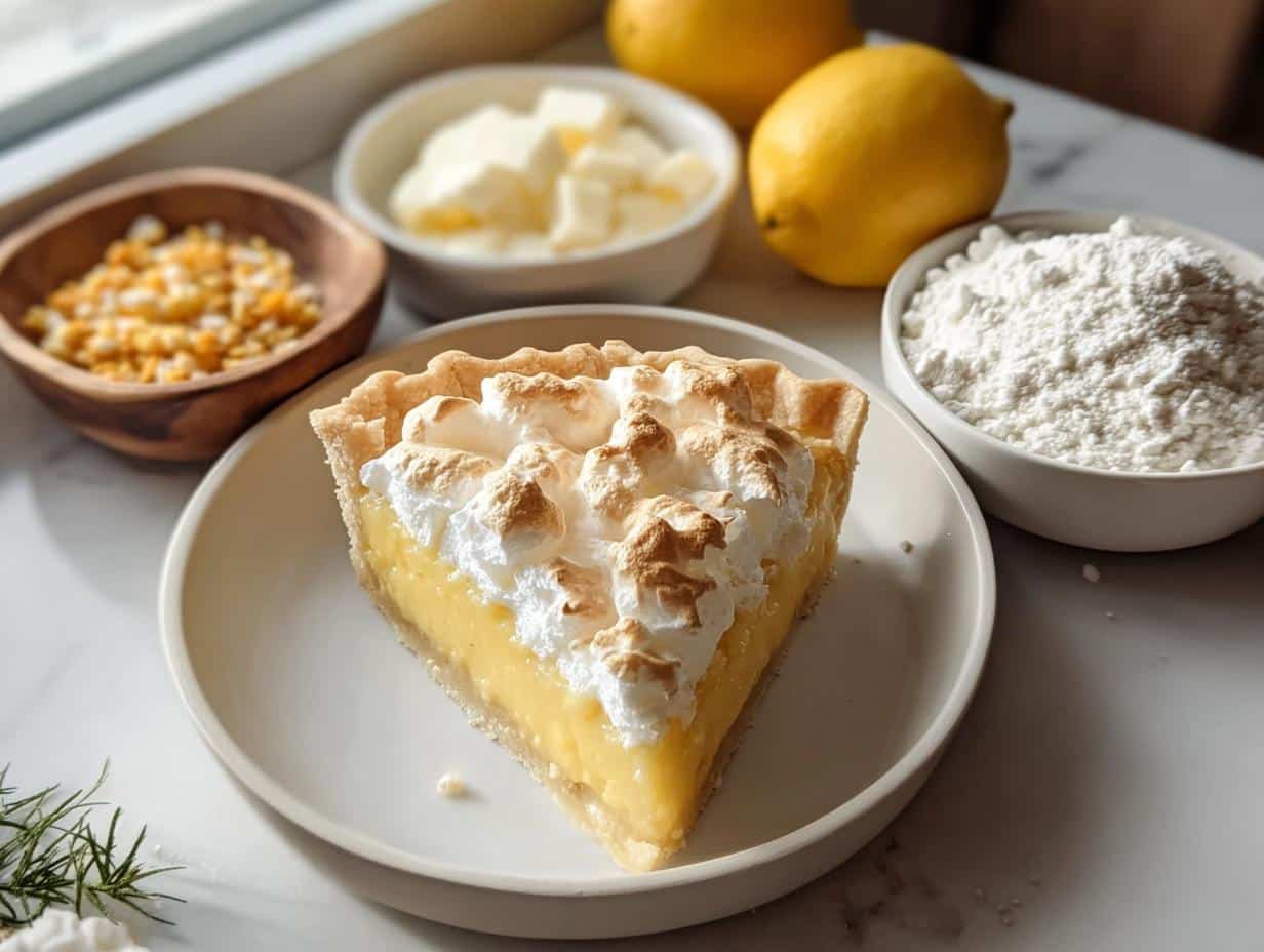 Lemon Pie: Bright, Delicious 15-Minute Recipe - Close-up of lemon pie filling texture