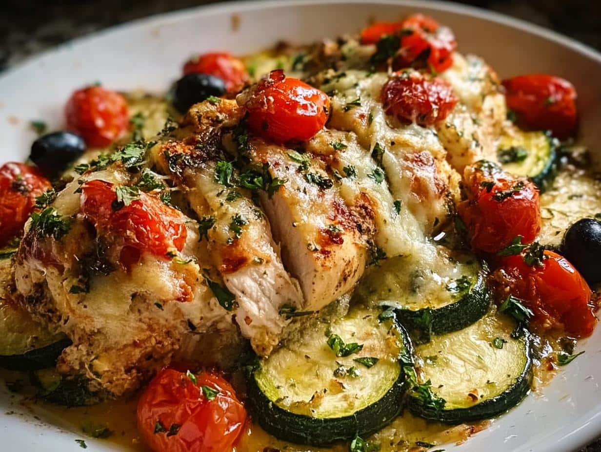 Mediterranean Chicken Zucchini Bake - detail 2