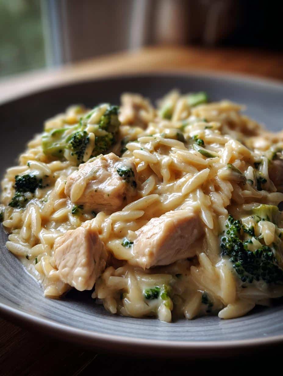 One Pot Cheesy Chicken And Broccoli Orzo - detail 1