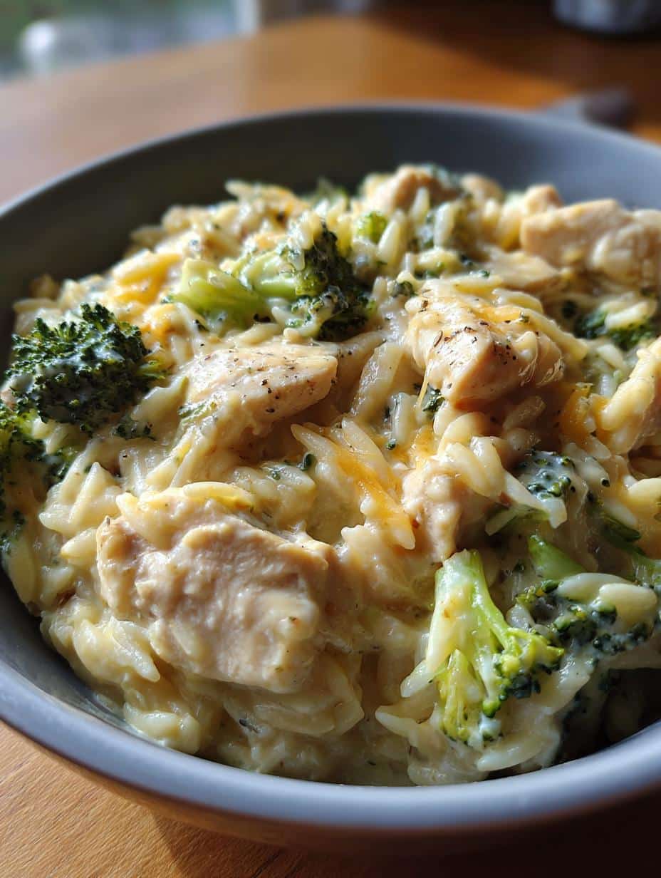One Pot Cheesy Chicken And Broccoli Orzo - detail 2