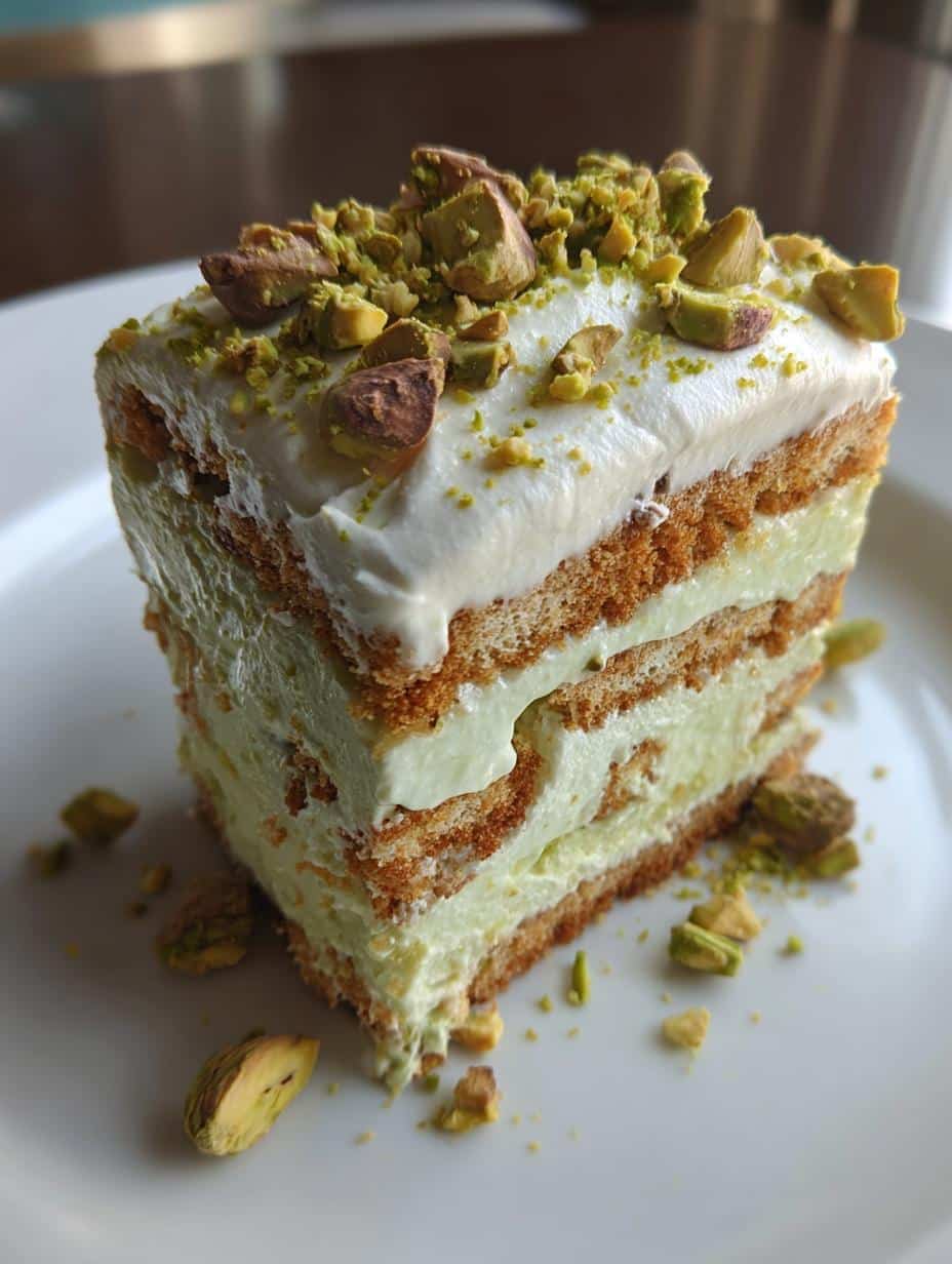 Pistachio Pudding Icebox Cake - detail 1