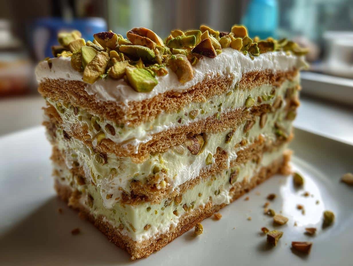 Pistachio Pudding Icebox Cake