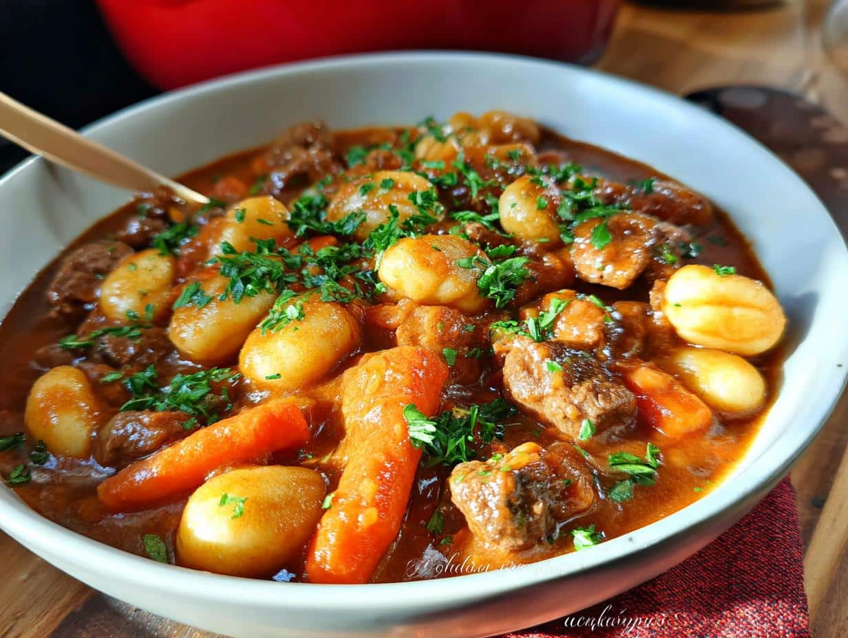 Potato Gnocchi Beef Stew - detail 1
