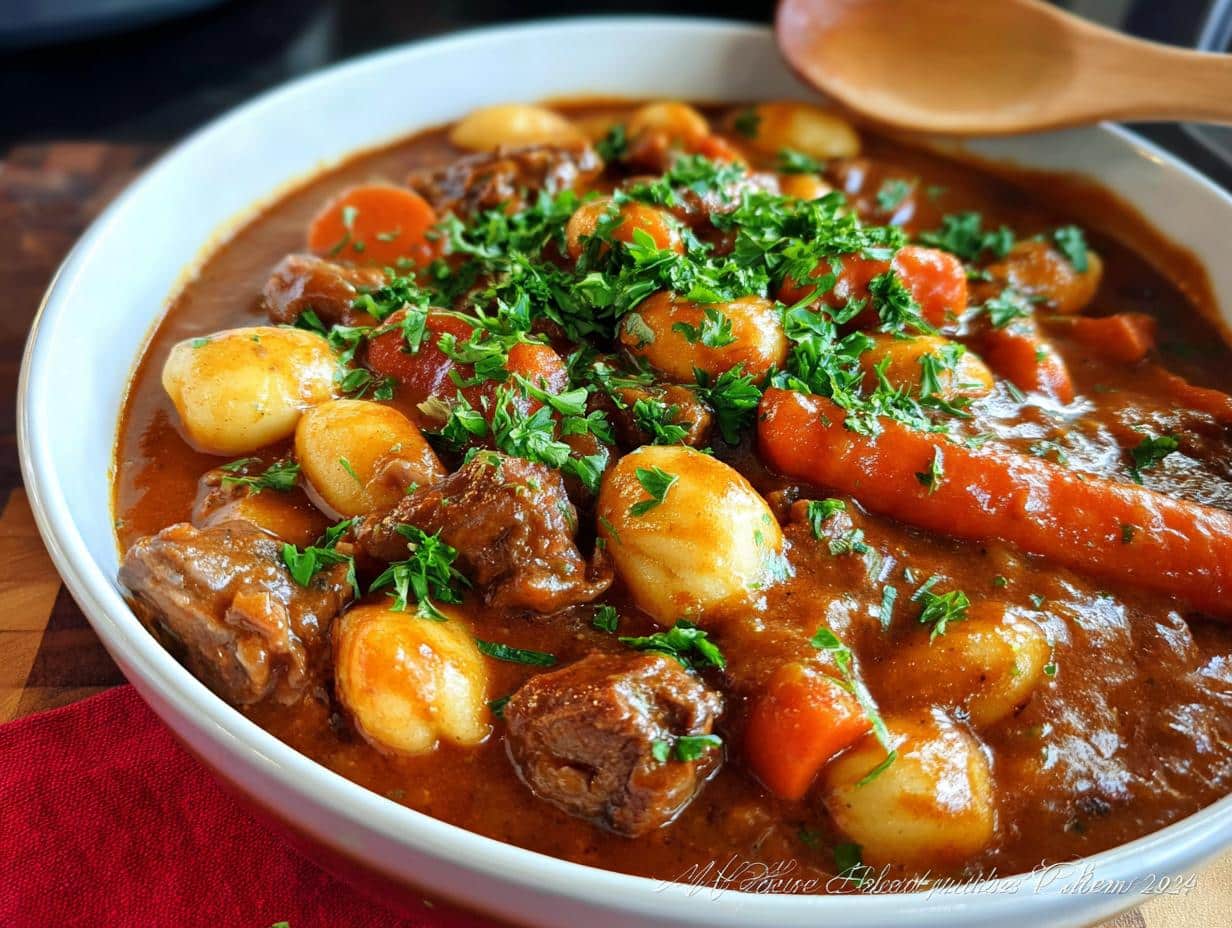 Potato Gnocchi Beef Stew - detail 2