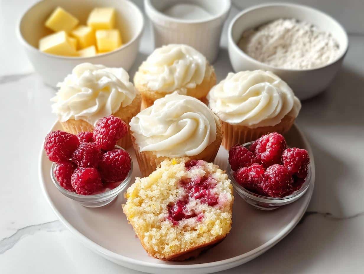 Raspberry Lemon Heaven Cupcakes