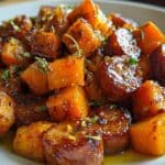Sausage and Sweet Potatoes with 1 Amazing Sauce 6 Sausage and Sweet Potatoes with Honey Garlic Sauce