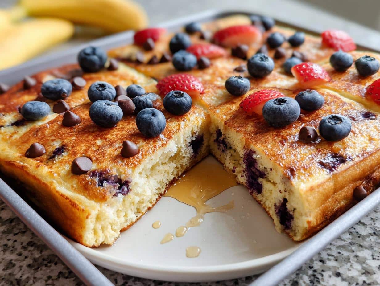 Sheet Pan Pancakes: Effortless 1-Pan Breakfast Joy - Sheet Pan Pancakes - additional detail