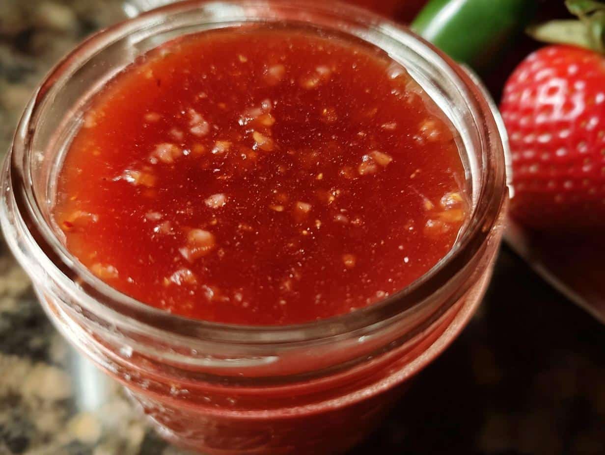 Strawberry Jalapeno Bourbon BBQ Sauce - detail 1