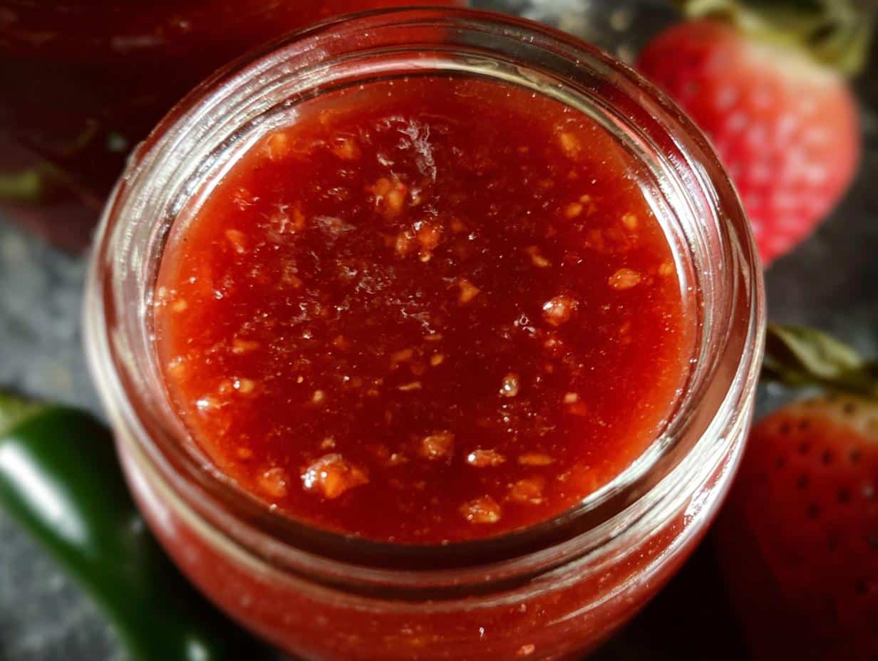 Strawberry Jalapeno Bourbon BBQ Sauce - detail 2