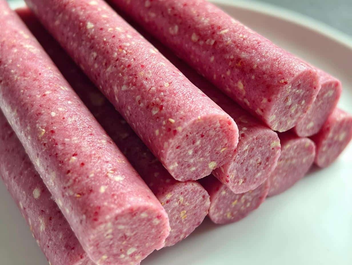 Strawberry Oat Smoothie Sticks Recipe for Dogs - detail 1