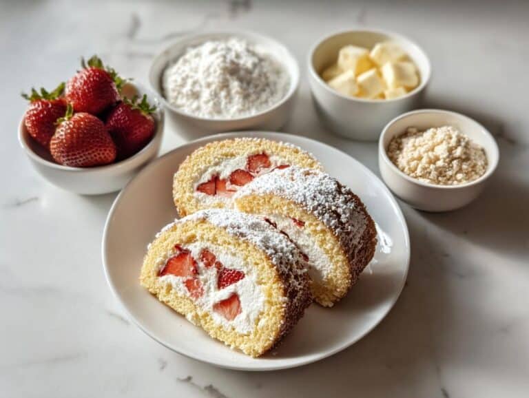 Strawberry Shortcake Cake Roll