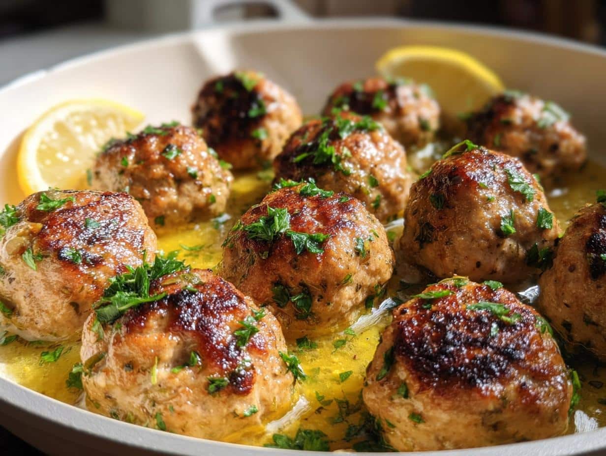 Zesty Chicken Piccata Meatballs - detail 1