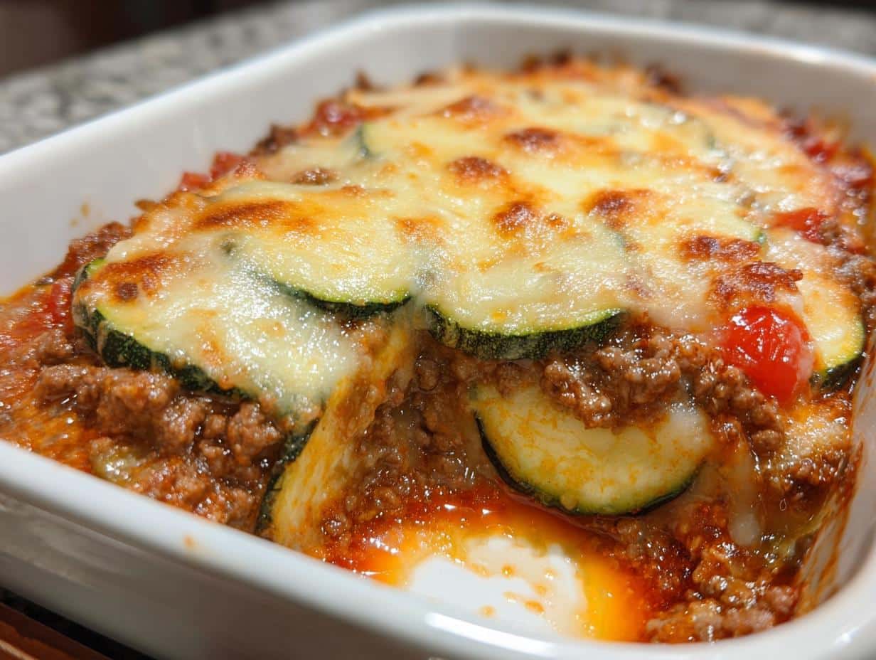 Zucchini Ground Beef Casserole: 1 Amazing Meal - Zucchini Ground Beef Casserole - additional detail