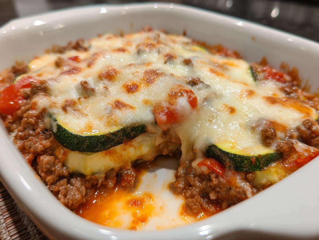 Zucchini Ground Beef Casserole: 1 Amazing Meal - Zucchini Ground Beef Casserole - additional detail