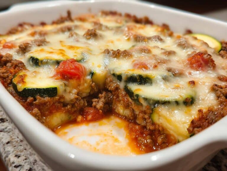 Zucchini Ground Beef Casserole