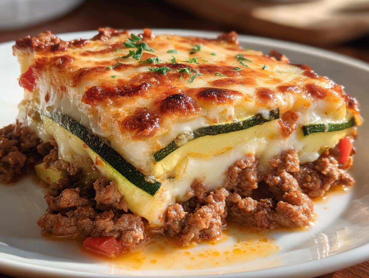Zucchini Ground Beef Casserole