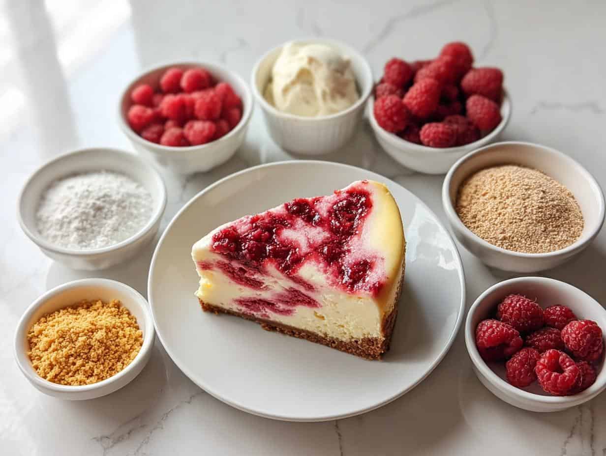 Bake Raspberry Cheesecake: 1 Amazing Recipe - Bake Raspberry Cheesecake - main visual representation