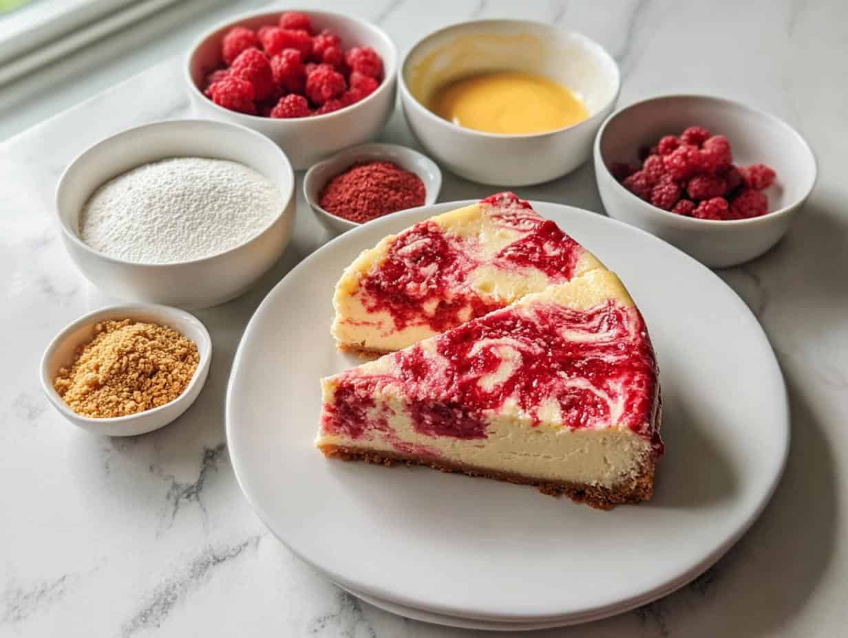 Bake Raspberry Cheesecake: 1 Amazing Recipe - Bake Raspberry Cheesecake - additional detail