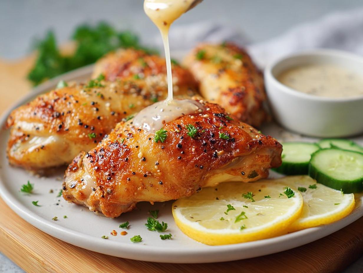 Baked Lemon Pepper Chicken: 7 Minute Prep - Baked Lemon Pepper Chicken - additional detail