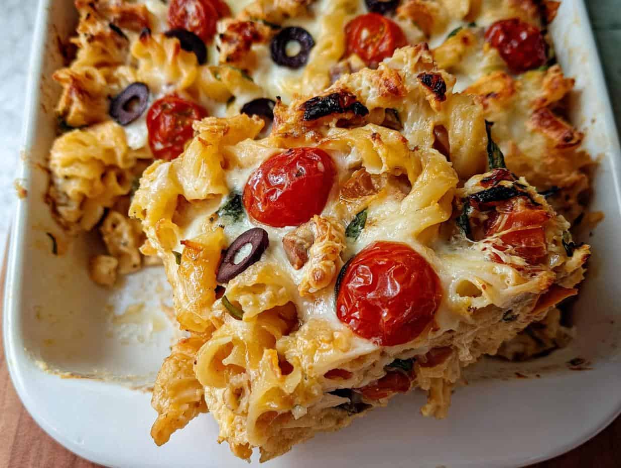 Flavorful Baked Mediterranean Pasta: 15 Min Prep - Baked Mediterranean Pasta - additional detail