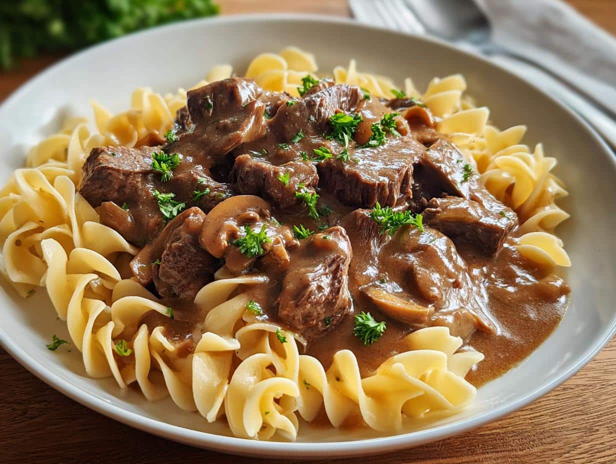 Perfect Beef Tips Noodles: 2lb Tender Secret - Beef Tips Noodles - additional detail