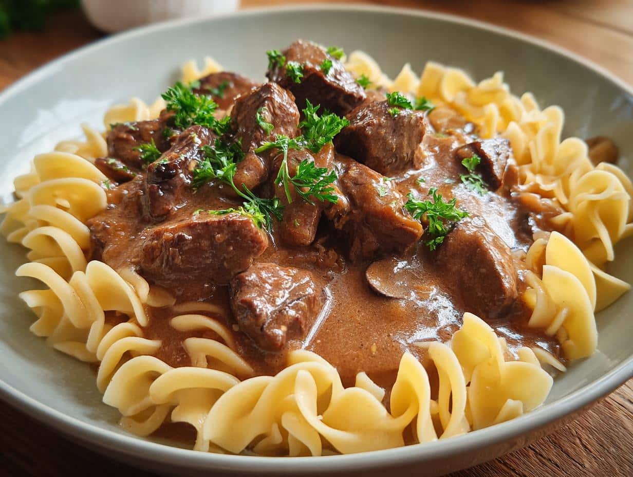 Perfect Beef Tips Noodles: 2lb Tender Secret - Beef Tips Noodles - additional detail